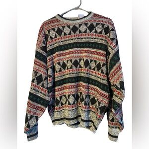 Vintage 80s geometric sweater